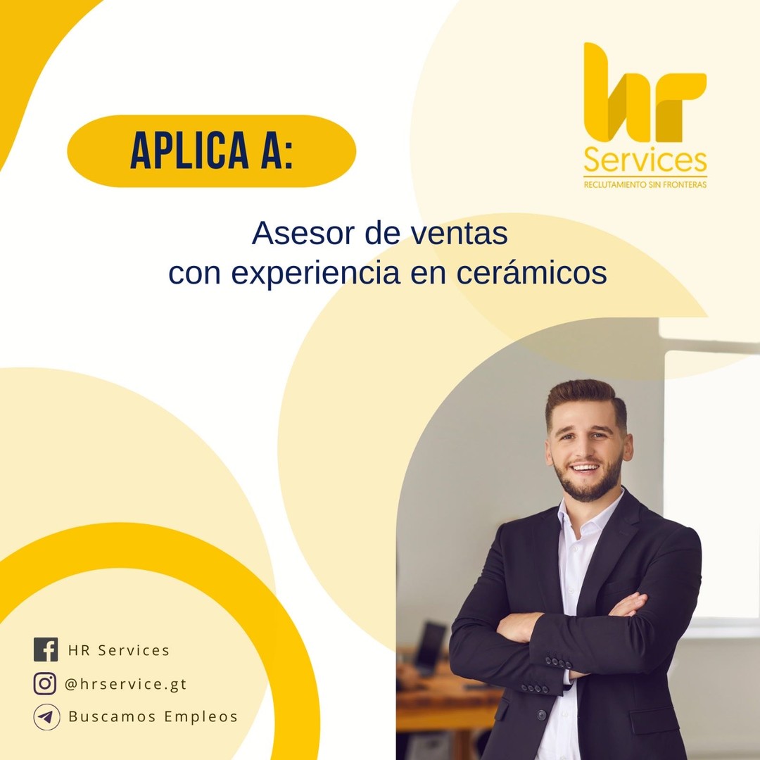 Asesor de ventas con experiencia en cerámicos