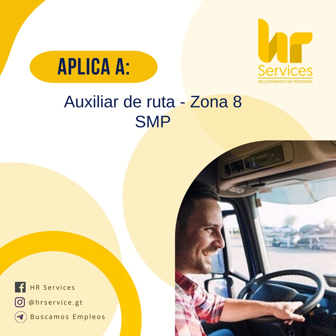 Auxiliar de ruta - Zona 8 SMP