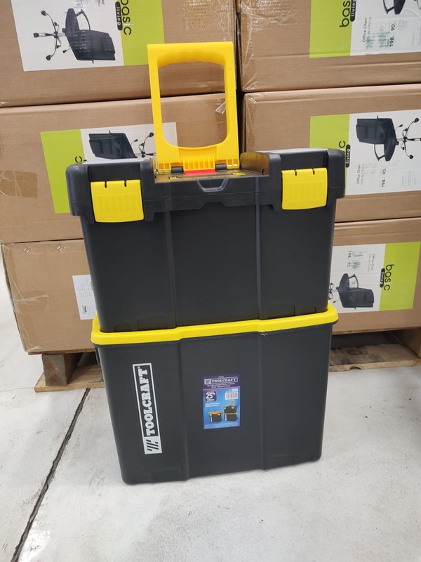 Caja para herramientas multifuncional desmontable y con rodos