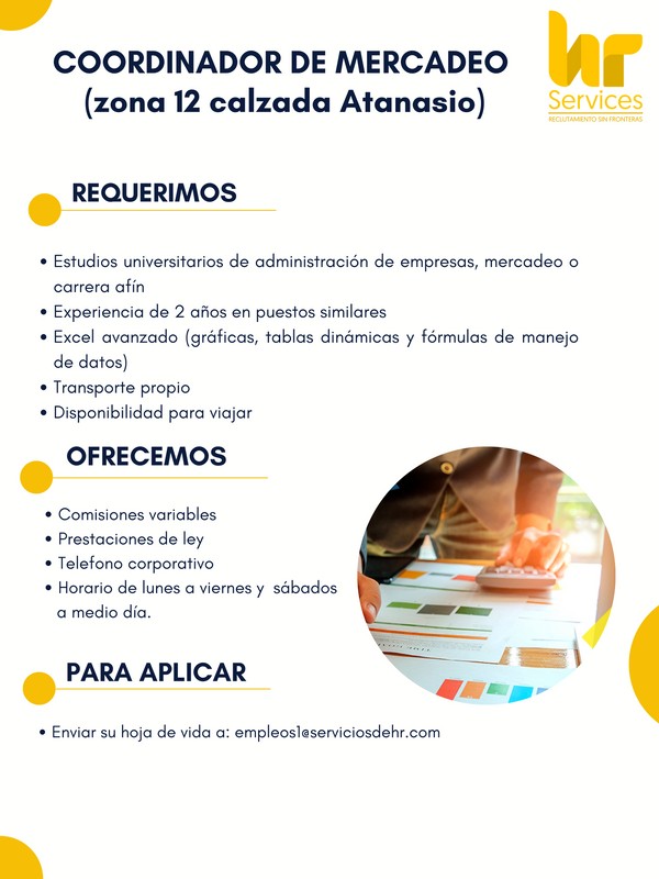 Coordinador(a) de mercadeo
