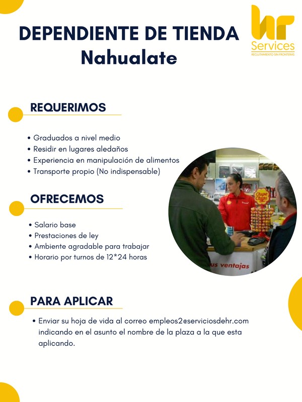 Dependiente Nahualate Mazate