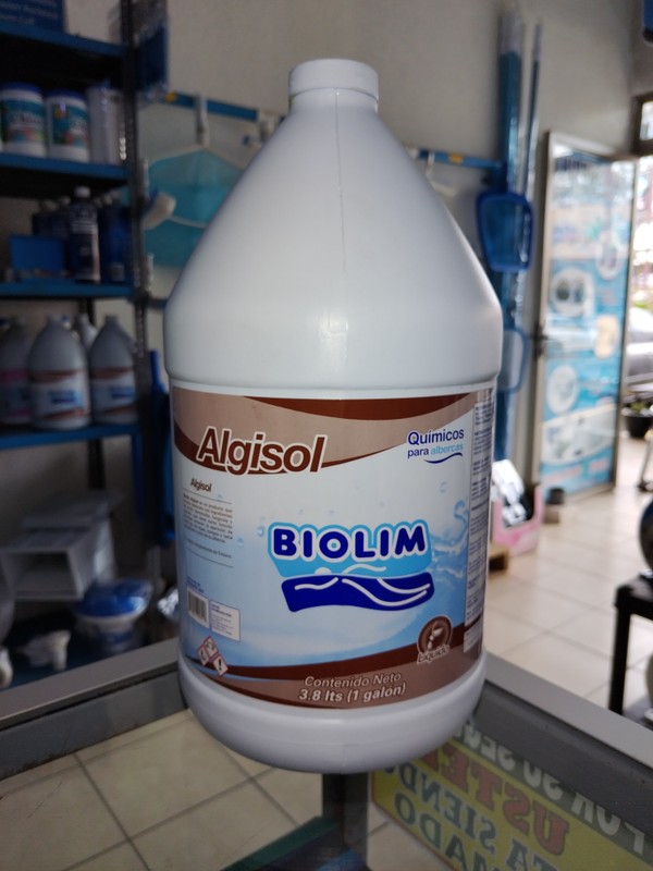 galón de alguicida para piscina tel.54160000