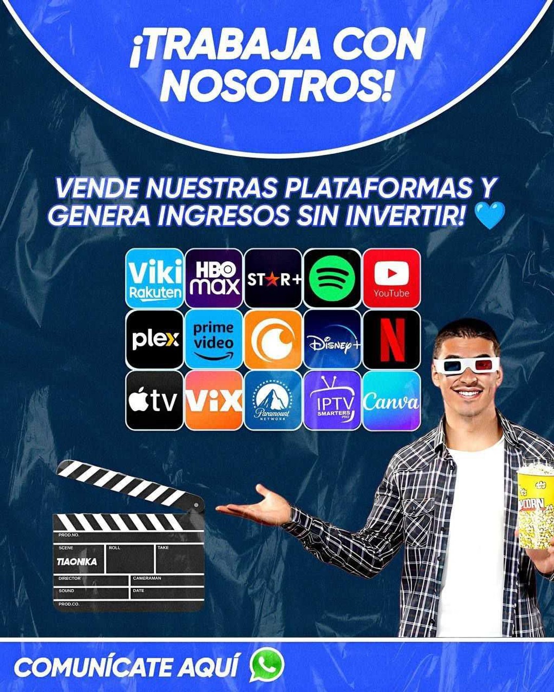 Genera Ingresos vendiendo Servicios de Streaming!