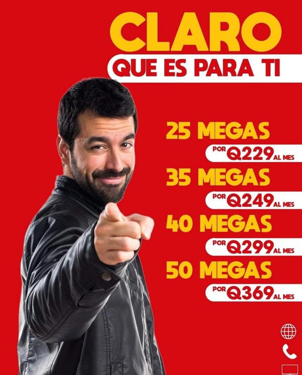 Internet residencial de CLARO -Sin contrato