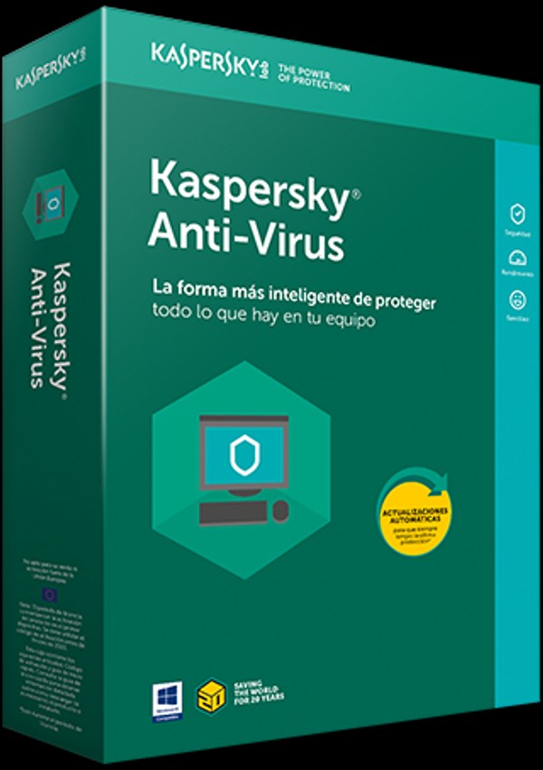 Kaspersky Antivirus 1 año 1 pc