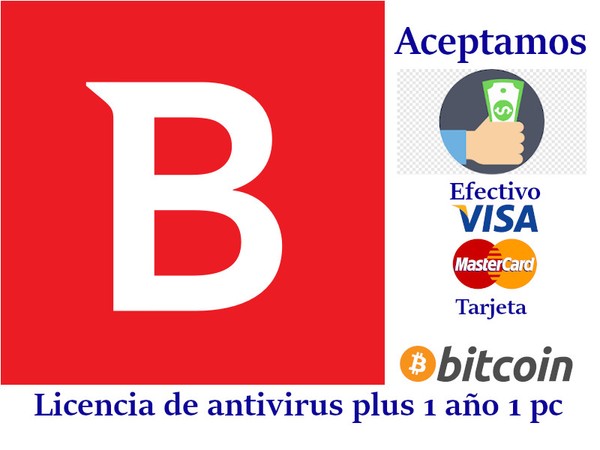 Licencia Bitdefender Antivirus Plus 1 año 1 pc