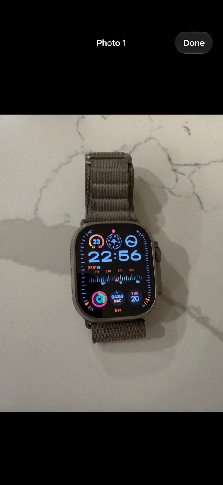 Apple Watch Ultra – Titanium Case with Alpine Loop Band