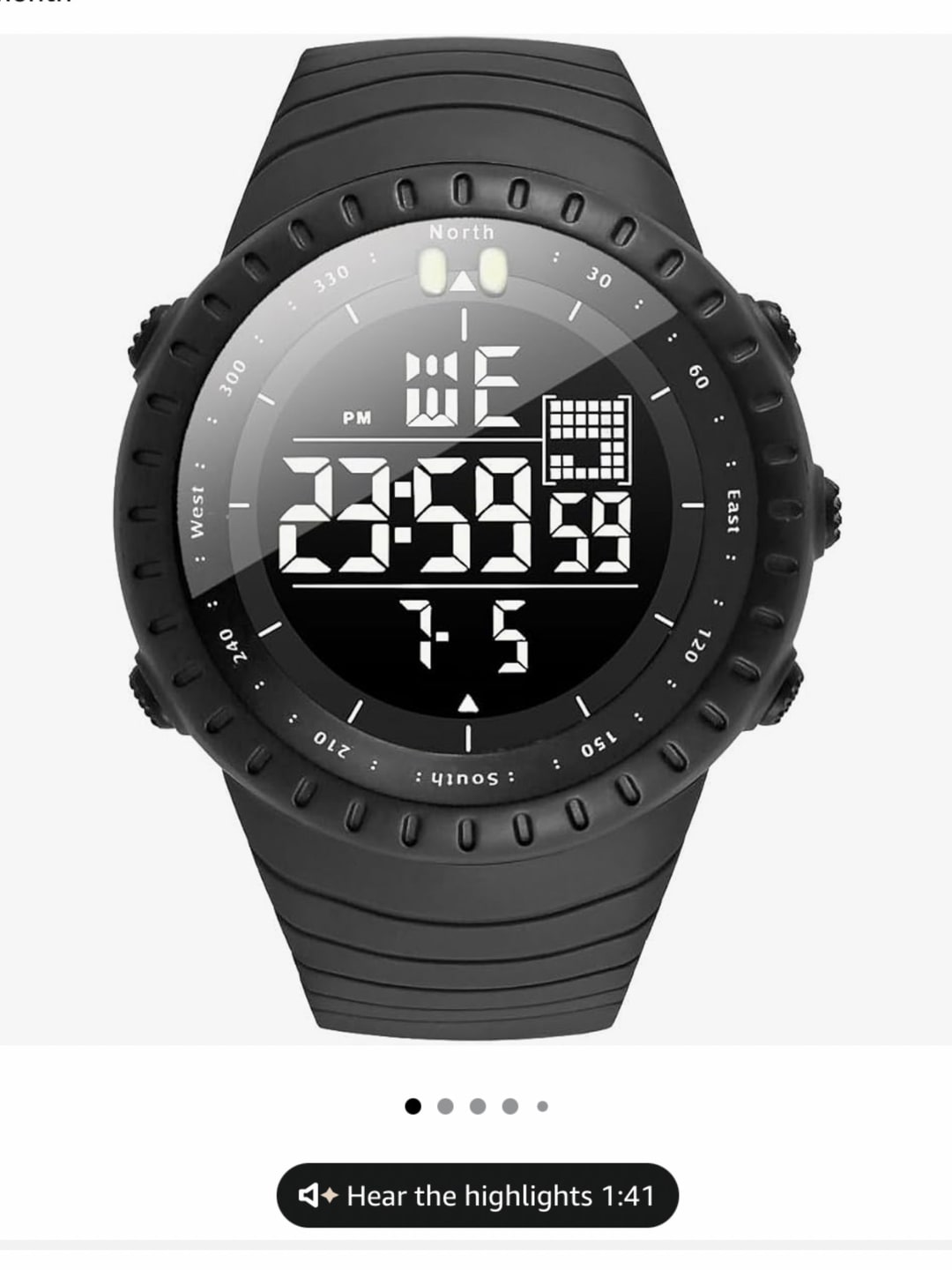 KXAITO Men's Watches Sports Outdoor Waterproof Military Digital Watch