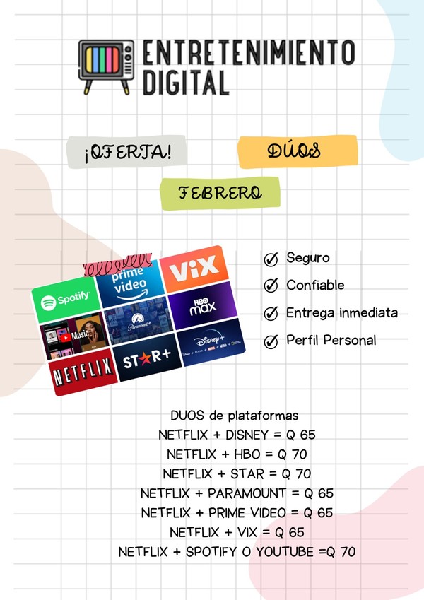 Plataformas de Streaming