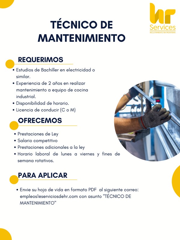 Técnico de mantenimiento