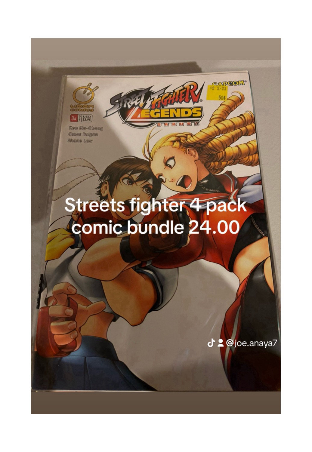 Streets fighter 4 pack comic bundle