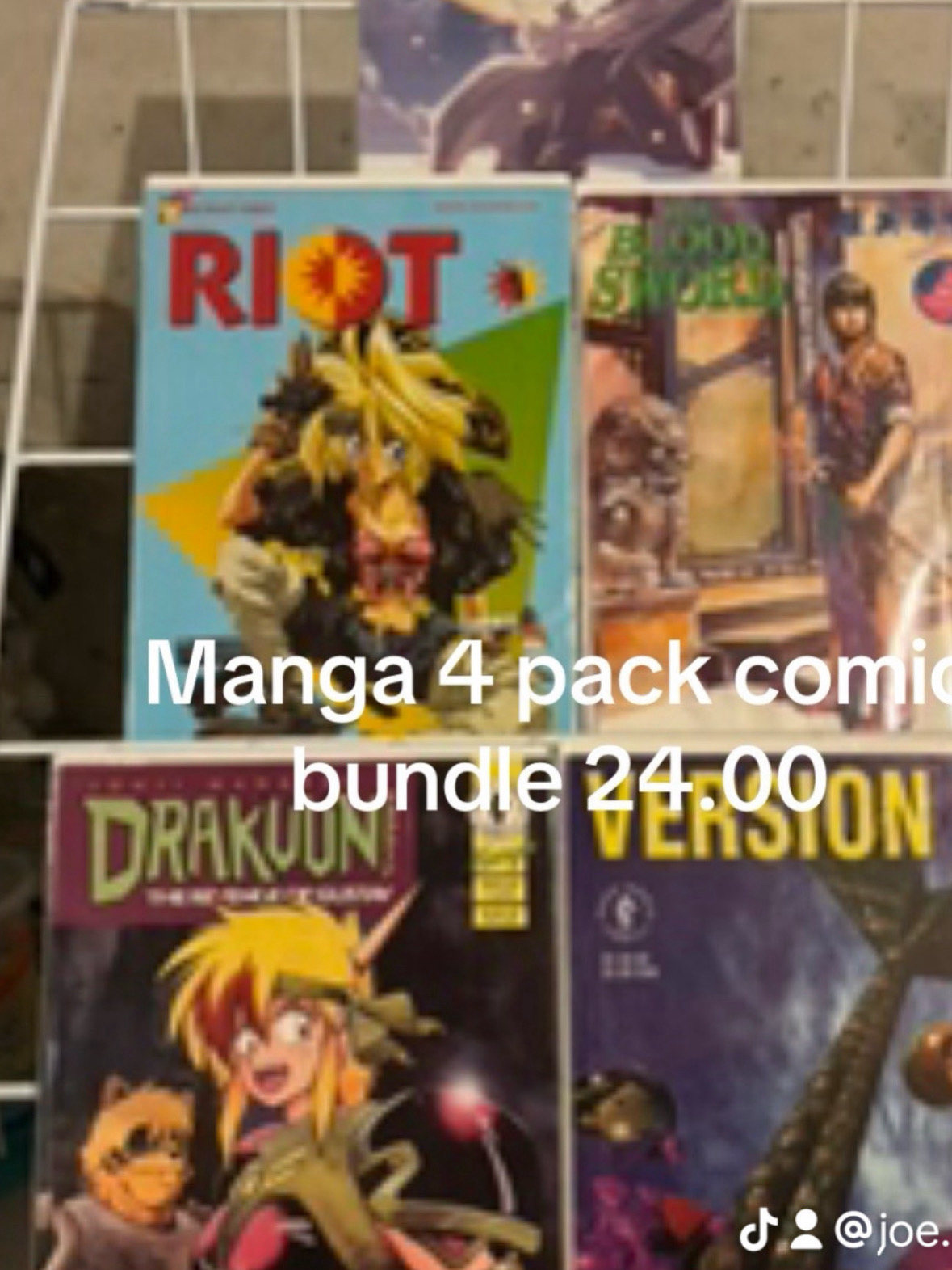Manga 4 pack comic bundle