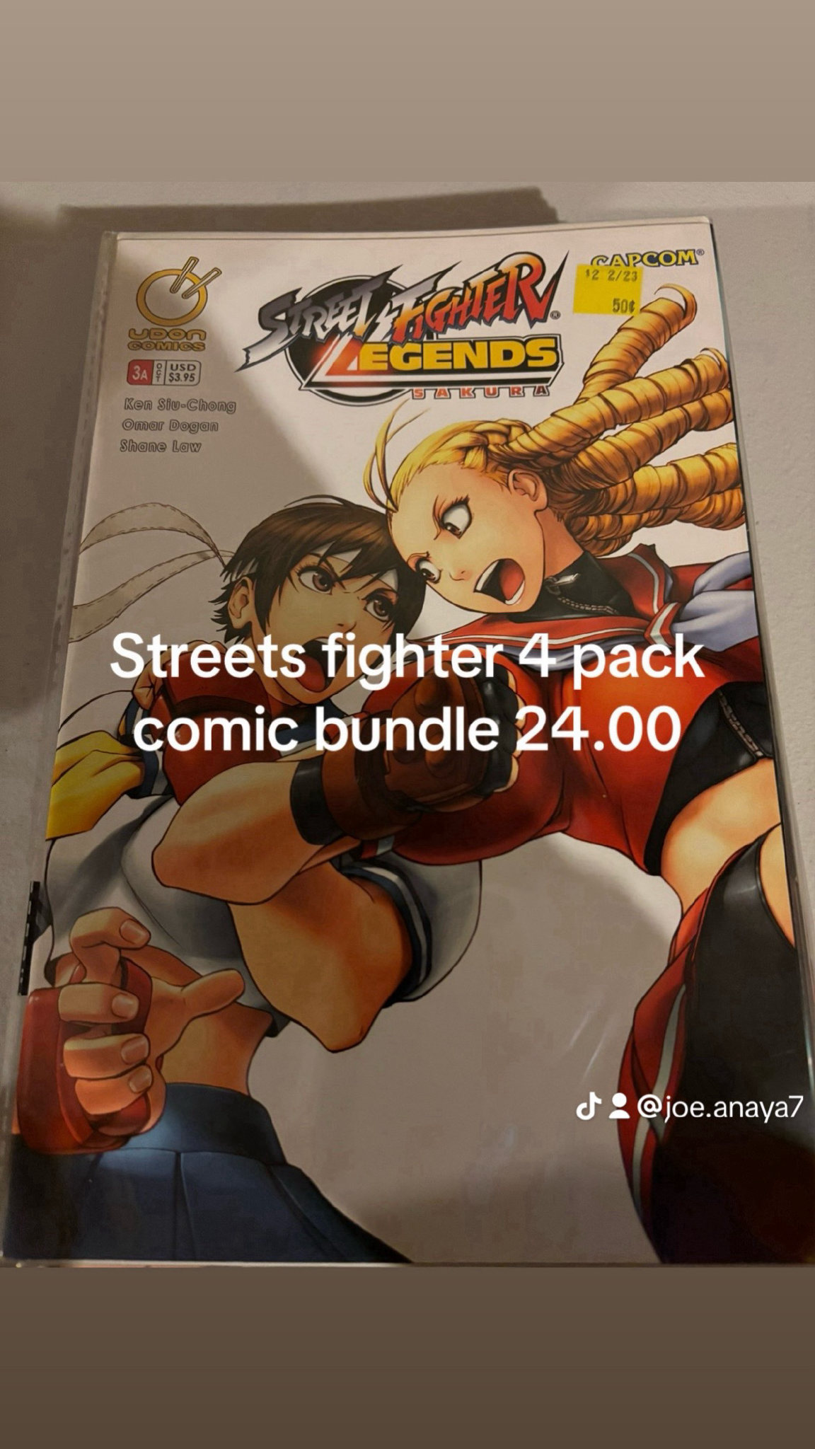 Streets fighter 4 pack comic bundle