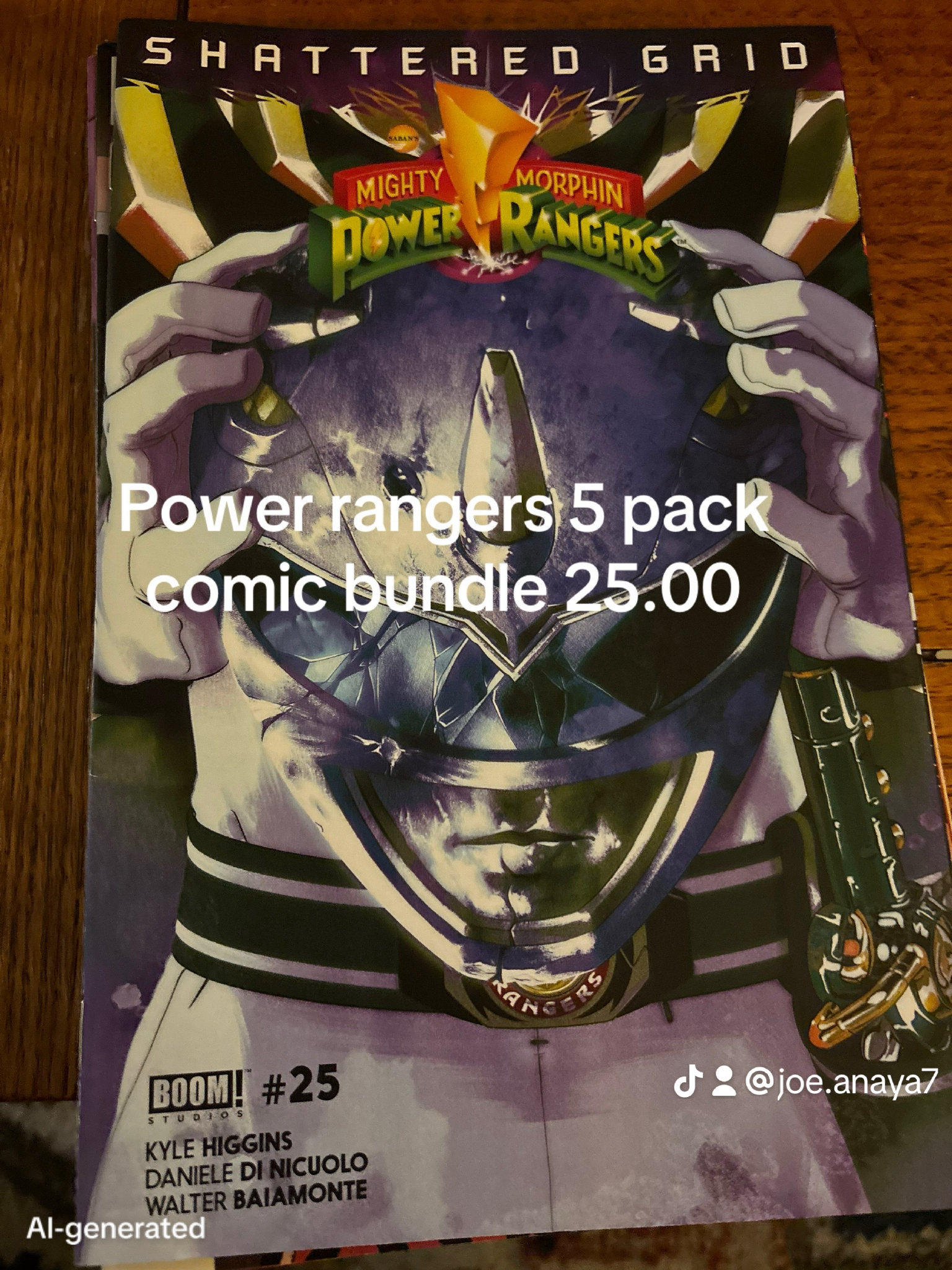 Power rangers 4 pack comic bundle